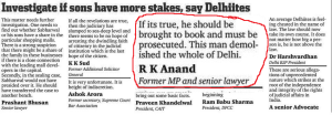Puzzling - The same R K Anand who gave this statement to MiD DAY went to court two days later and demanded that we be tried for contempt 